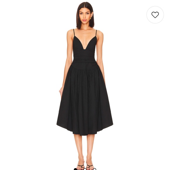 REVOLVE / NBD Hela Midi Dress in Black - Picture 5 of 7